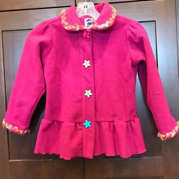 Girls Pete’s Partner Fuchsia Coat - Picture 1 of 6